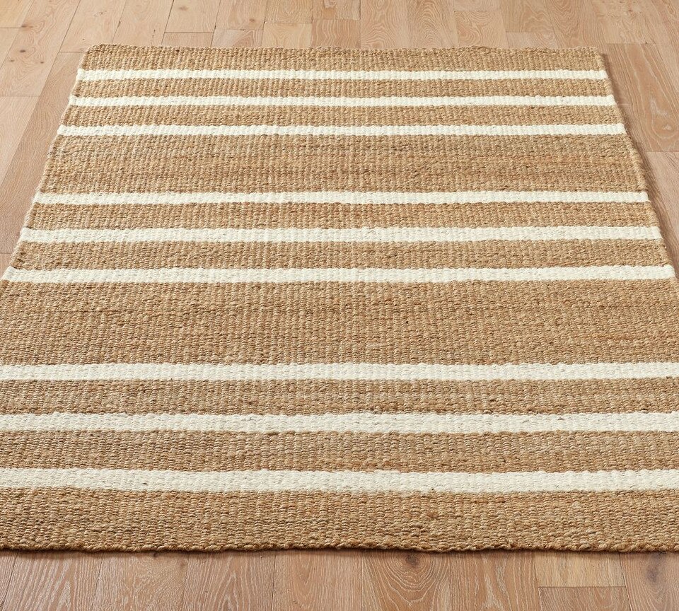 Danton Striped Jute Rug Pottery Barn Australia